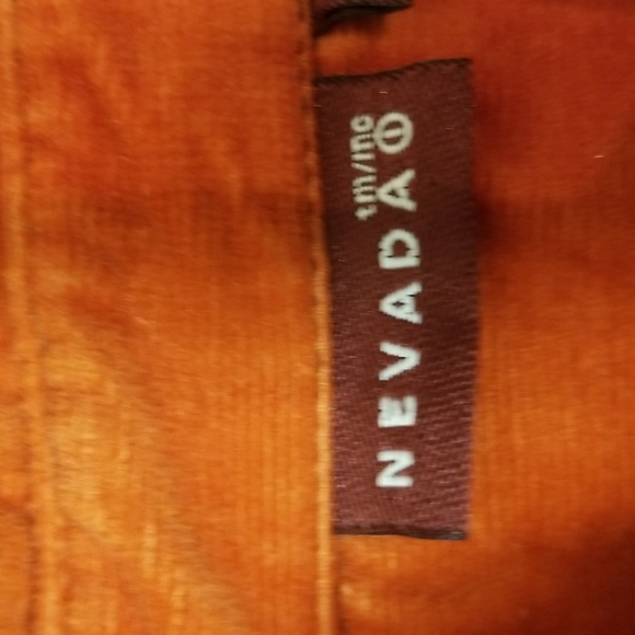 🧚♀️Nevada orange corduroy jean jacket. Fit small to Medium - Picture 5 of 11